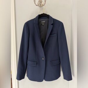 J. Crew Regent Four-Season Stretch Navy Single-Button Tailored Blazer